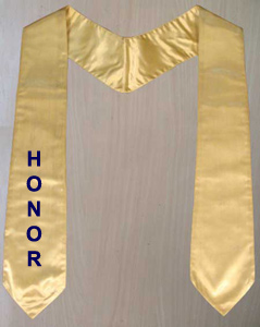 Graduation Stole in SATIN